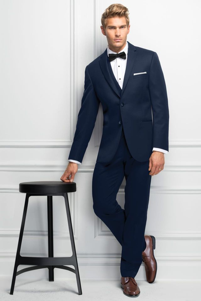 SLIM FIT NAVY STERLING WEDDING SUIT